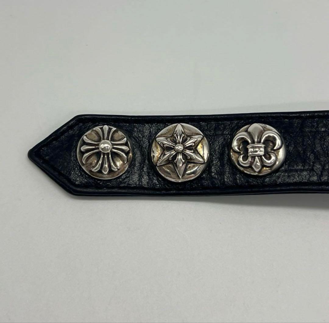 クロムハーツ CHROME HEARTS マルチ3ボタン2スナップ ブレスレット