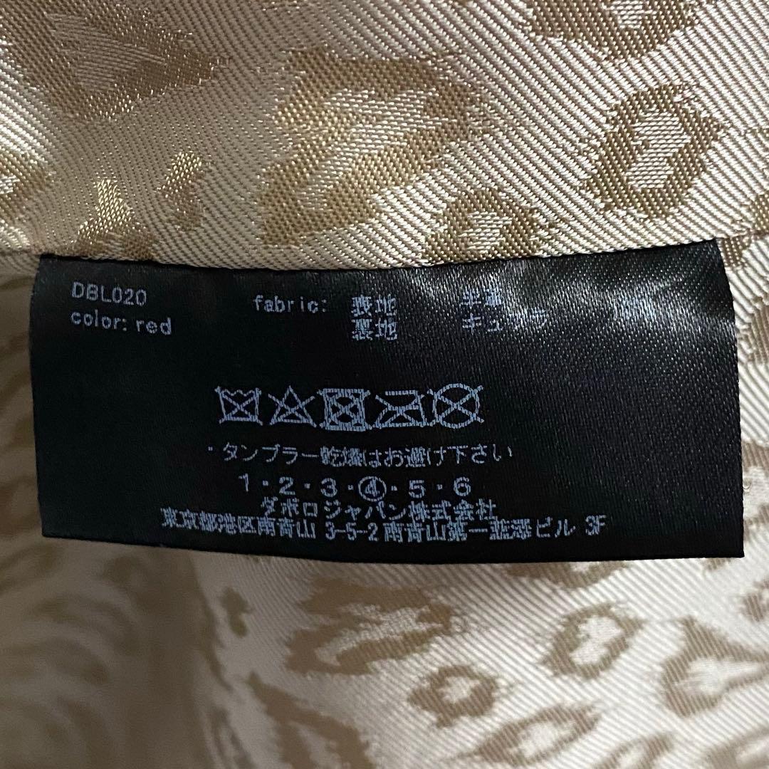 【未使用級✨】daboro シングルライダース レザージャケット 羊革 赤 XL