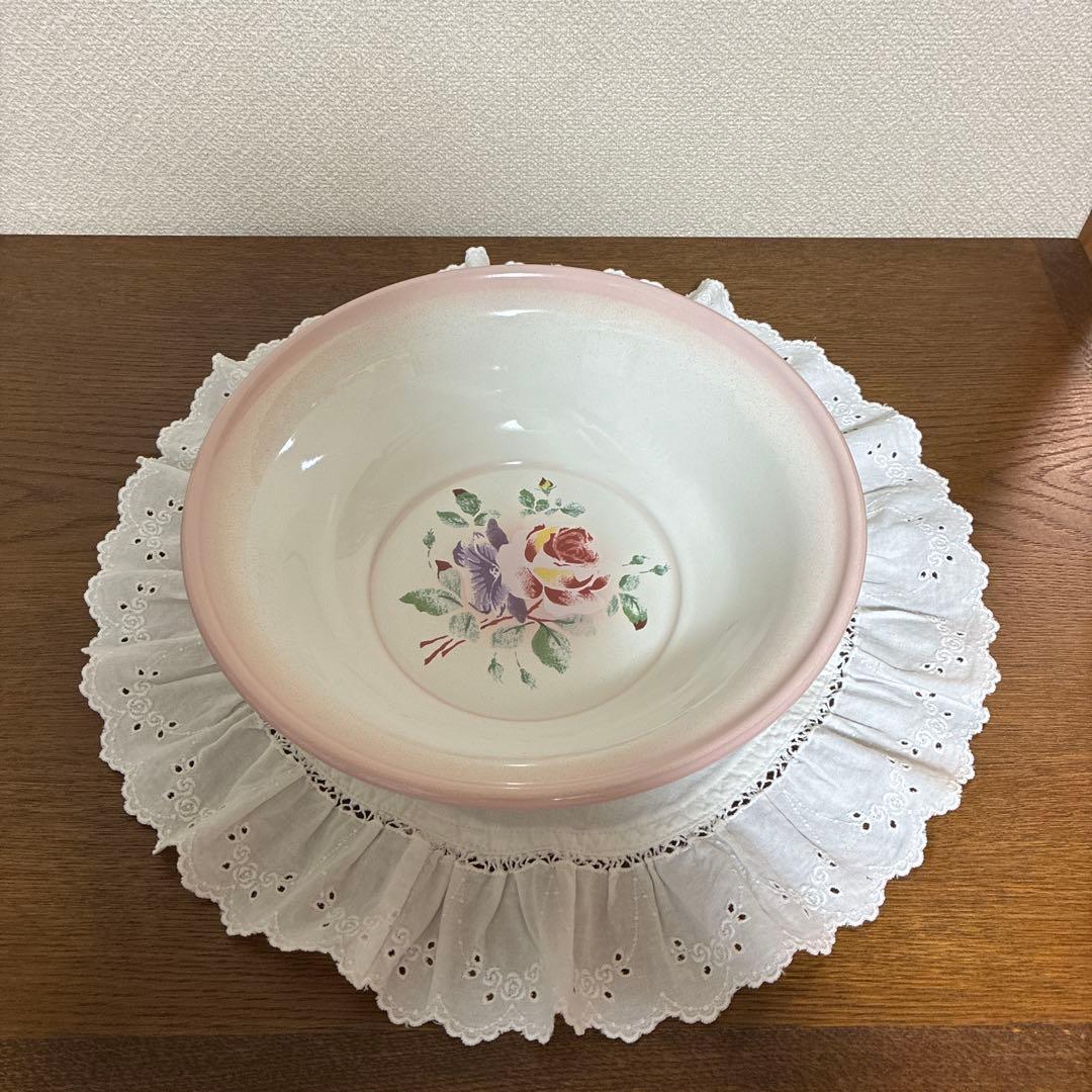 【新品・未使用】イマン プリンセスローズ洗面器 希少　レア