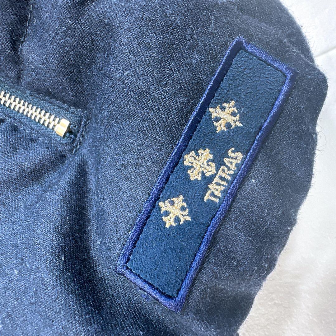 タトラス　ダウン　ベスト　LUSERA　02ネイビー　リアルファーフード　ウール