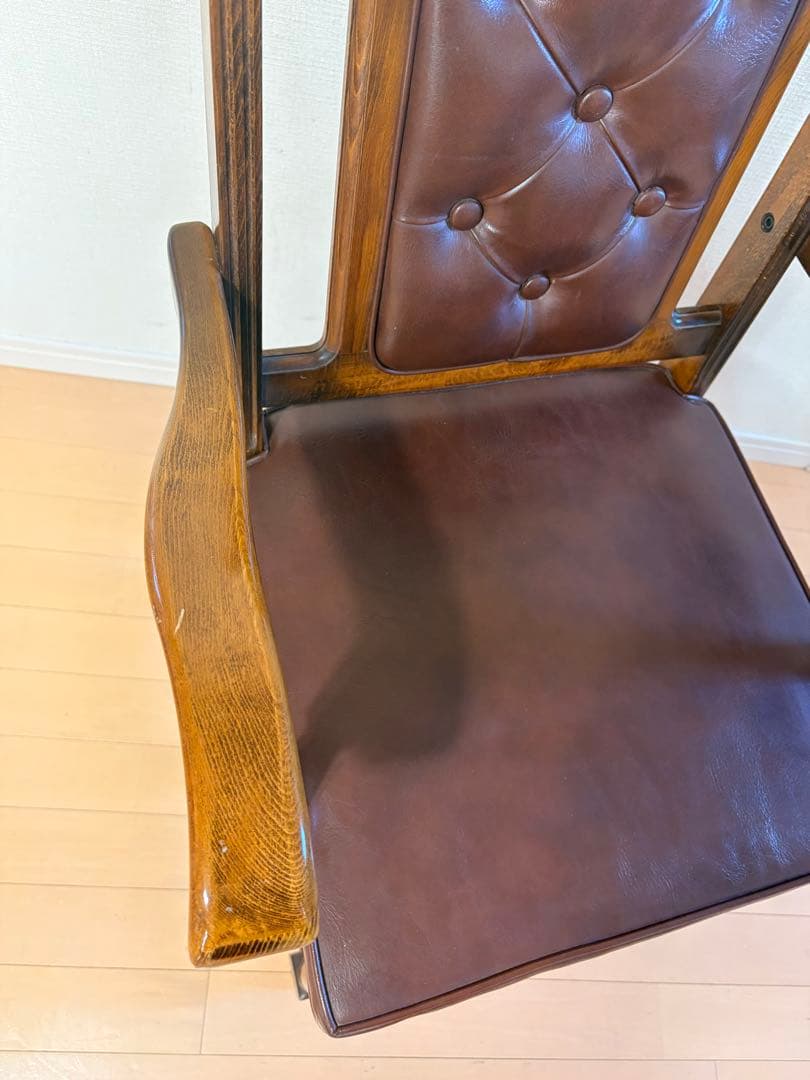 カリモク　ハイバックアームチェア　1 オールドカリモク　ヴィンテージ家具　レア