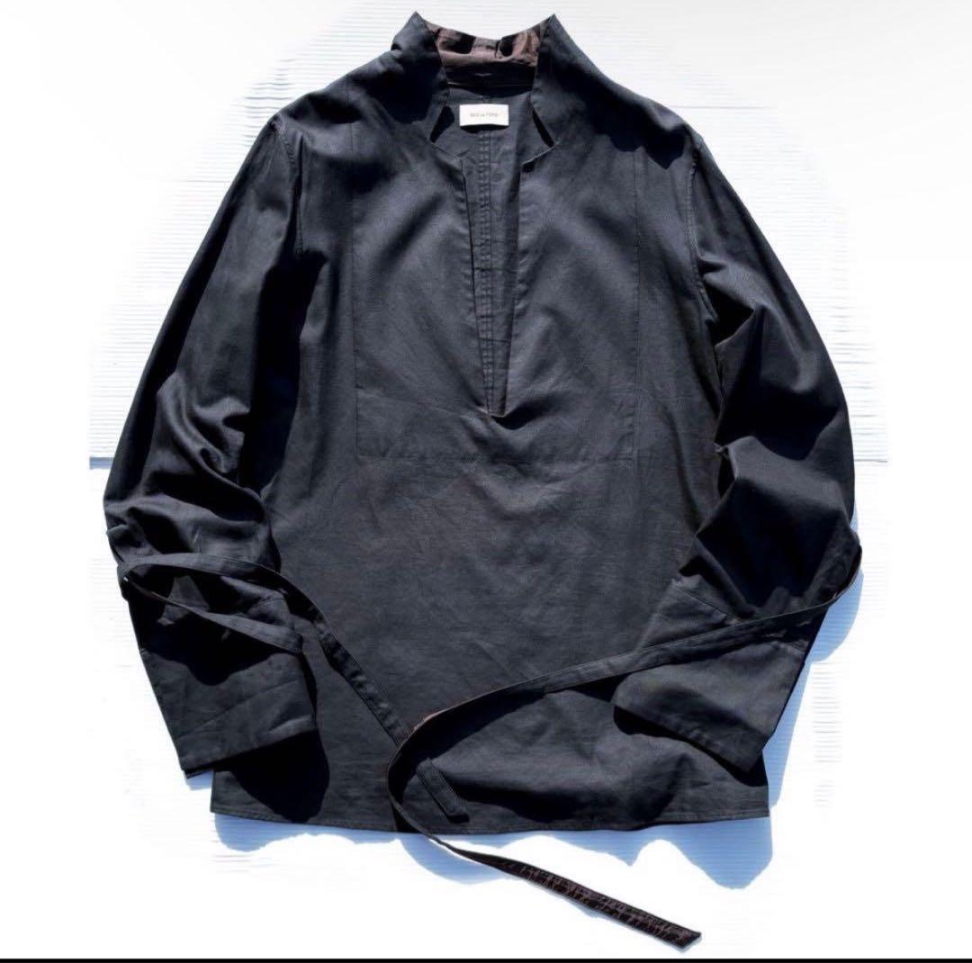 BED J.W. FORD | ベッドフォード　スキッパー シャツ　ブラック