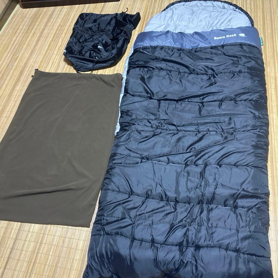 美品✨️Bears Rock 冬用ワイド寝袋 -30℃対応FX-503W 廃盤品