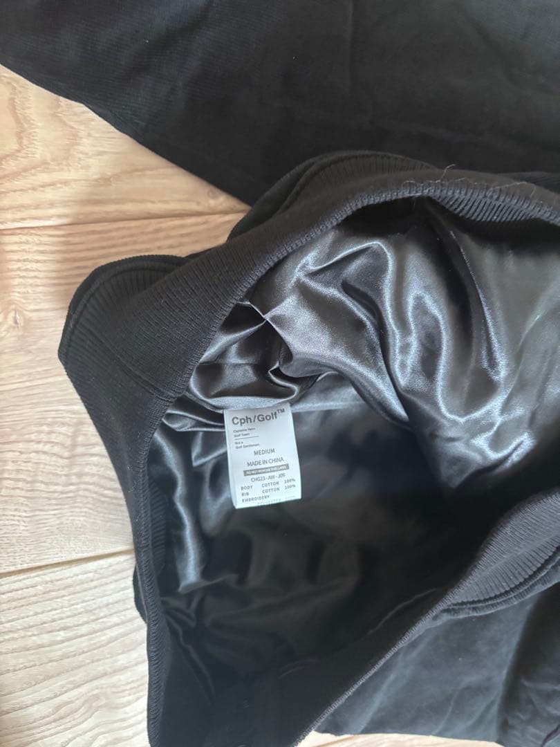 コーデュロイ中綿ジャケット　ブラック　M