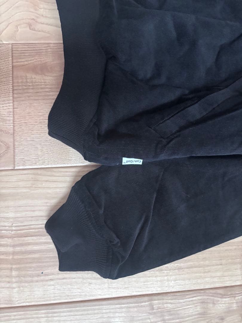 コーデュロイ中綿ジャケット　ブラック　M