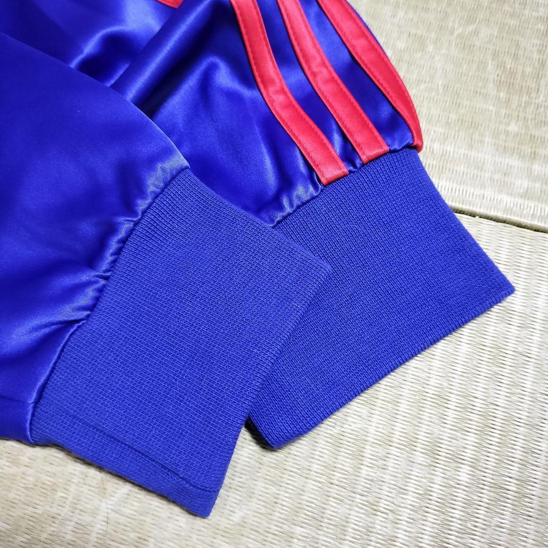 新品 アディダス 白青 サテン スーパースター トラックトップ SST ジャージ