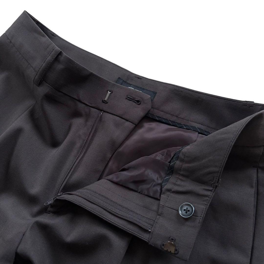 ユナイテッドアローズ セットアップ パンツ ノーカラー ブラウン 38