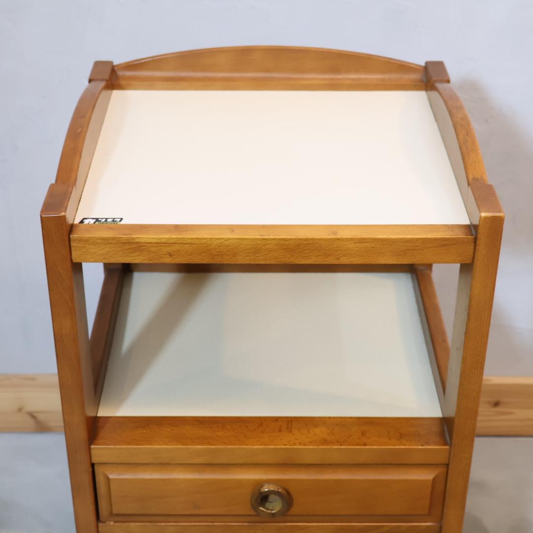 Karimoku カリモク家具 電話台 TEL台 ラック 木製キャビネット