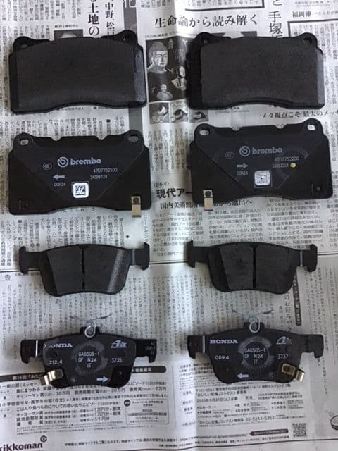 FL5 シビックタイプR　純正ブレーキパッドセット