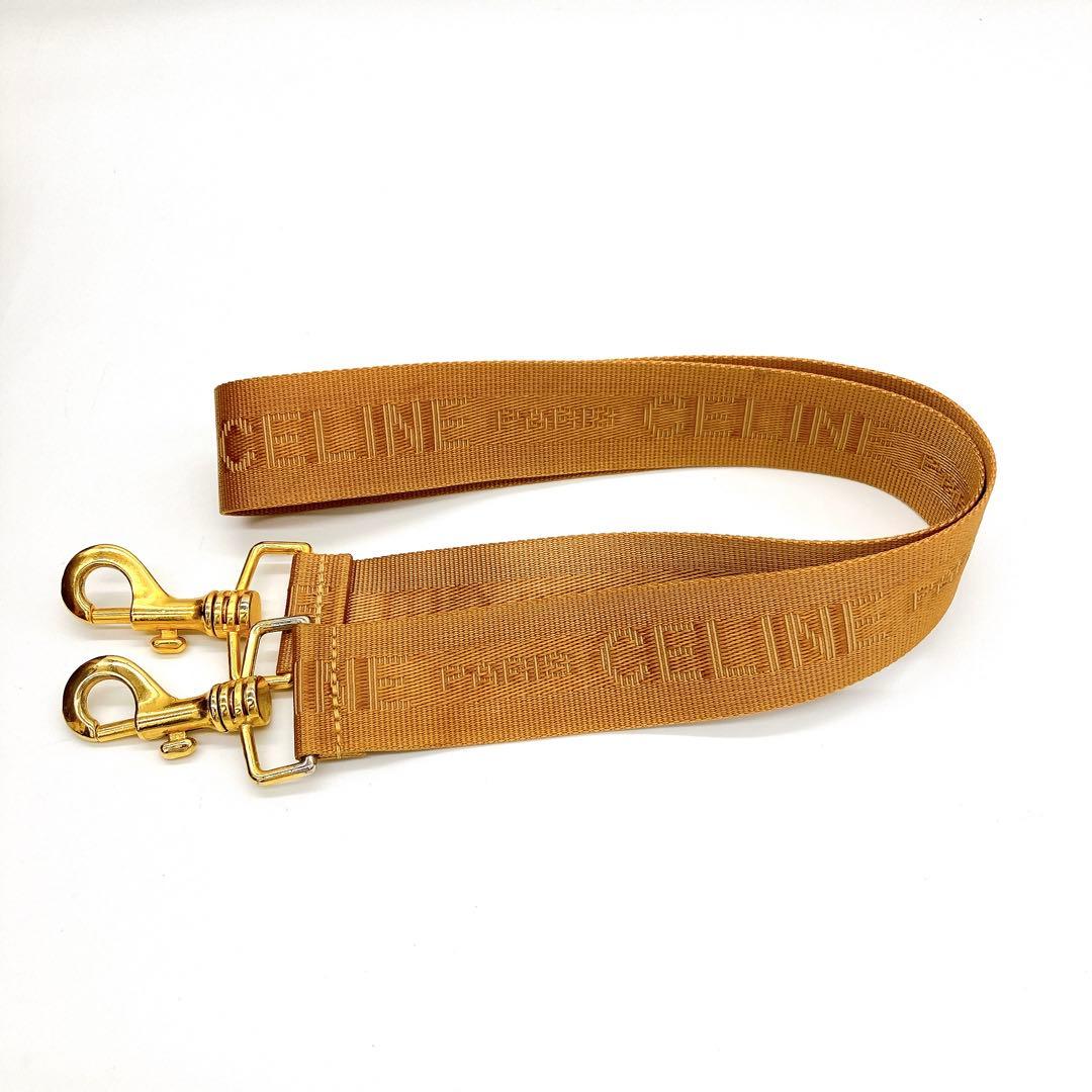 【CELINE】2wayバッグ　ボストンバッグ　マカダム柄　ゴールド金具　南京錠