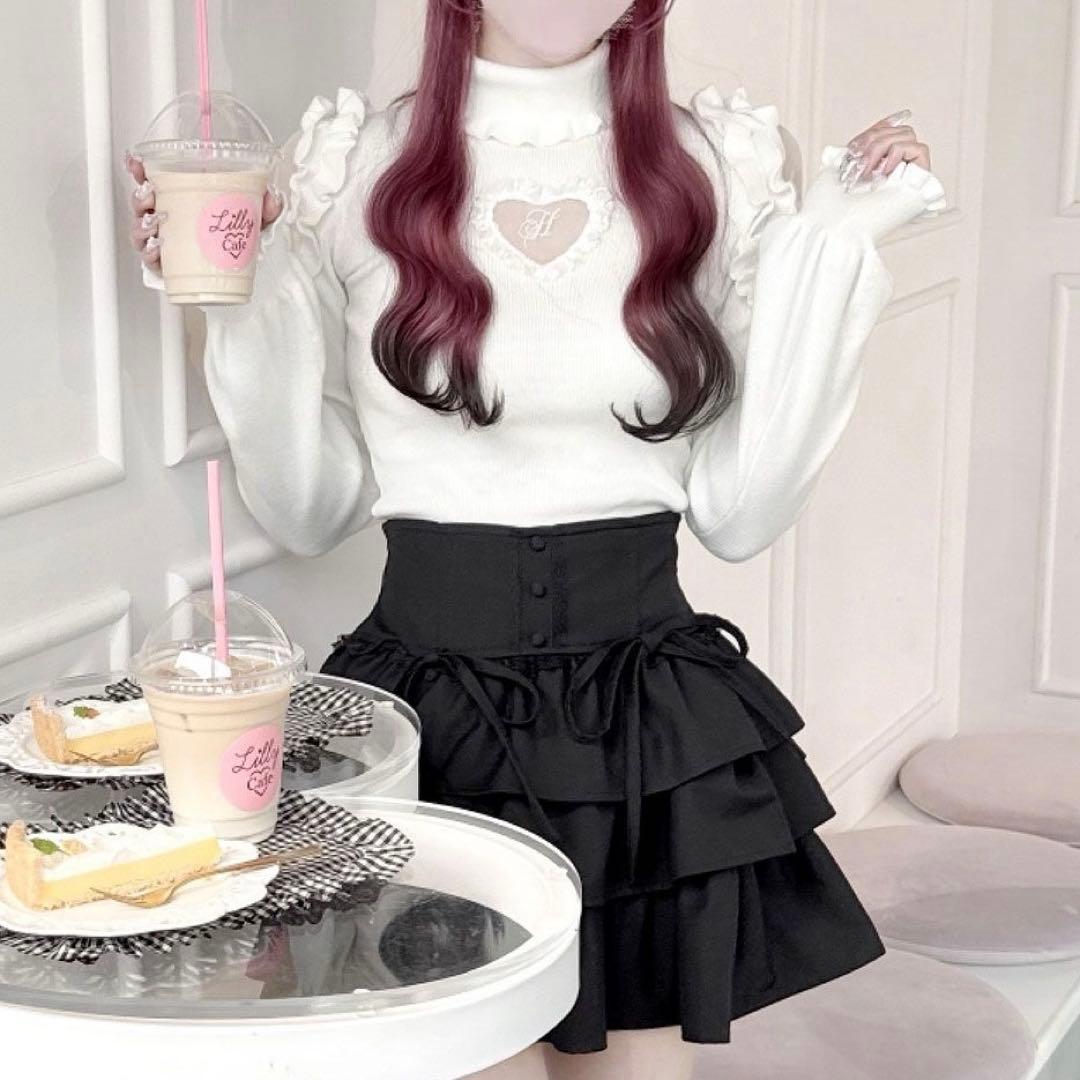 ハニーミュウ イモちゃん ハートカットタートルニット