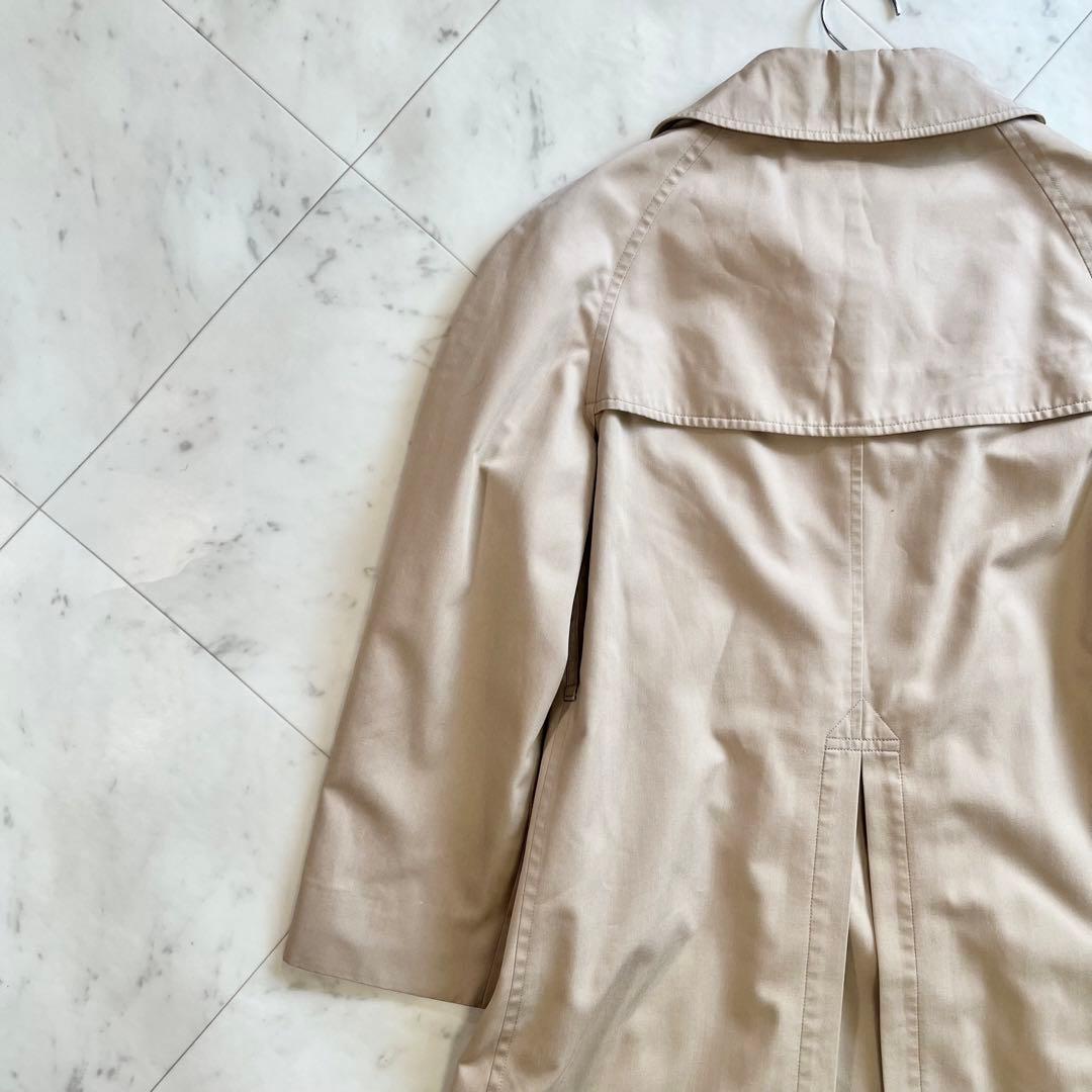 美品 Burberry ノバチェック ロングコート Aラインシルエット ベージュ