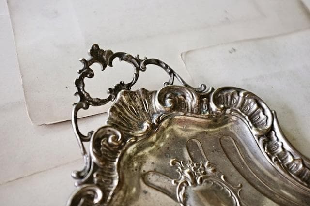 sold france 貝と薔薇とロカイユとロココ的ダストパン＆ブラシセット