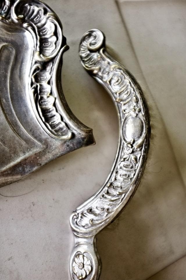 sold france 貝と薔薇とロカイユとロココ的ダストパン＆ブラシセット