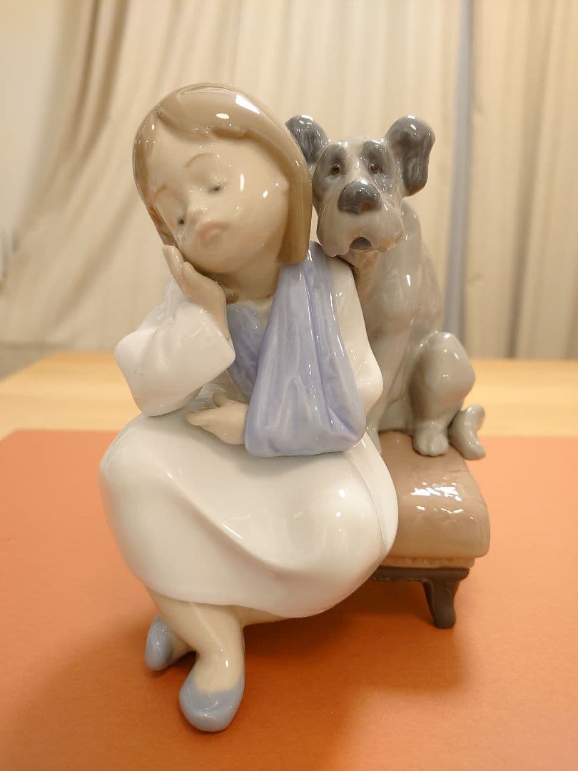 【極美品 無欠損 絶版】リヤドロ LLADRO 5706『今日は遊べない』