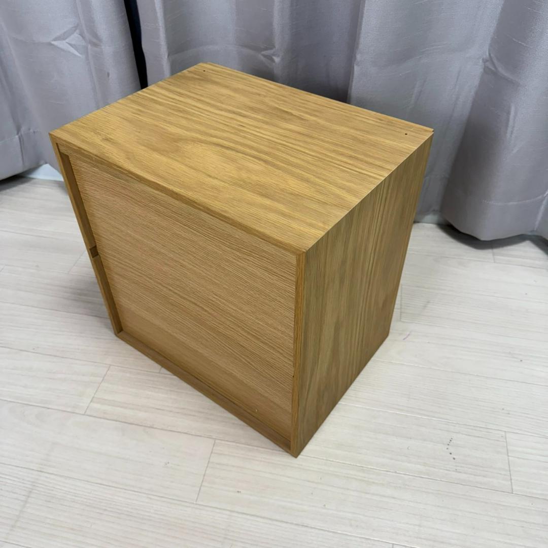 無印良品 スタッキングシェルフ オーク チェスト 2個セット　①