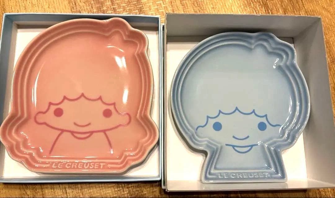 未使用　リトルツインスターズ キャラクター皿 2点セット　キキララ　ル・クルーゼ