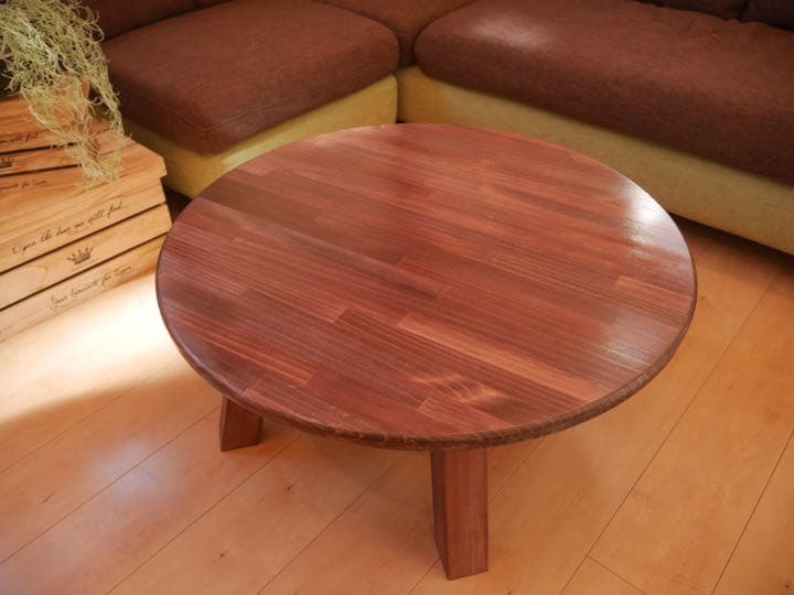 テーブル１つで映える部屋に？　ローテーブル　ダイニング　丸型　こたつ　折りたたみ