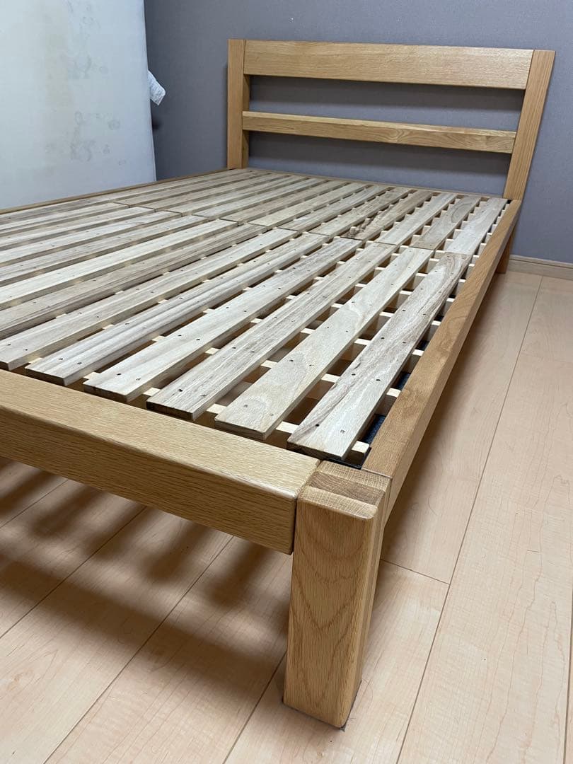 【直接引渡し限定】無印良品　木製　セミダブルベッド　フレーム、マットレス