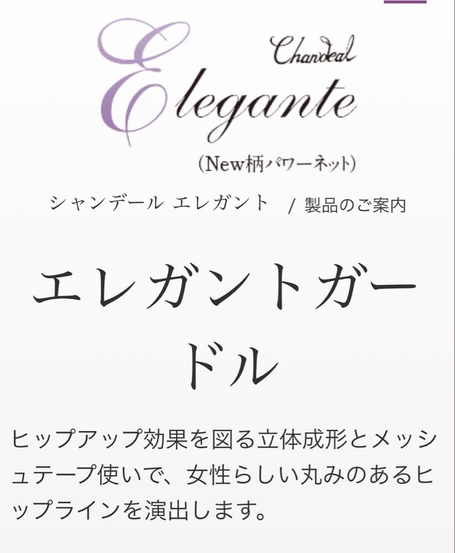 新品未使用シャンデールエレガント.フルロングガードル98ノーブルブラック