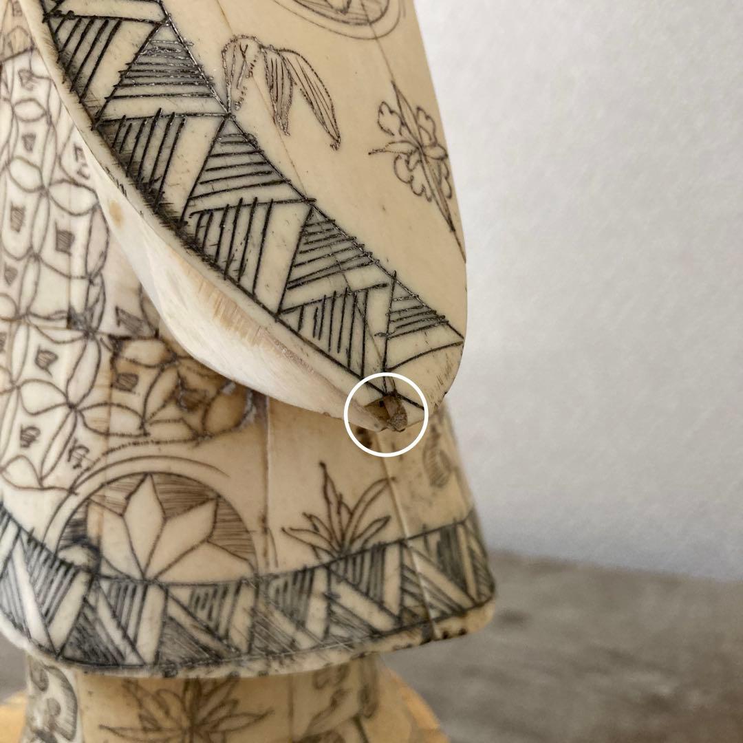 天然素材　老人置物　珍品〈検 寿老人　福禄寿　仙人　精密細工彫　七福神　縁起物