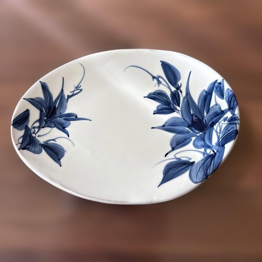 京焼　陶葊　染付　5枚セット