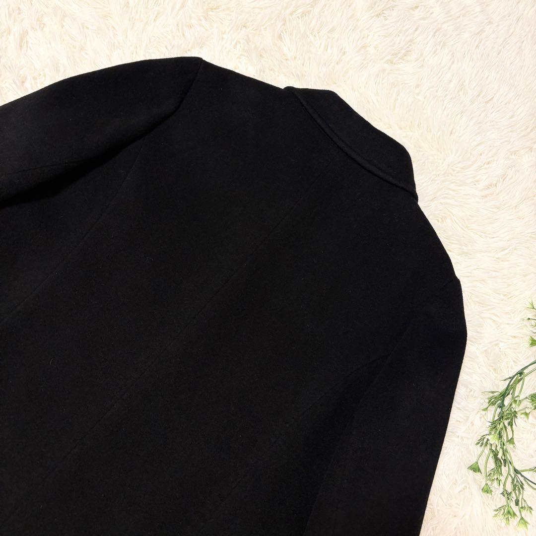 【極美品✨】Leilian カシミヤ100% ロングコート 黒 日本製 Lサイズ