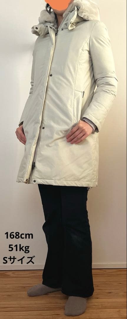WOOLRICH ウールリッチ ホワイト ロング ダウン S