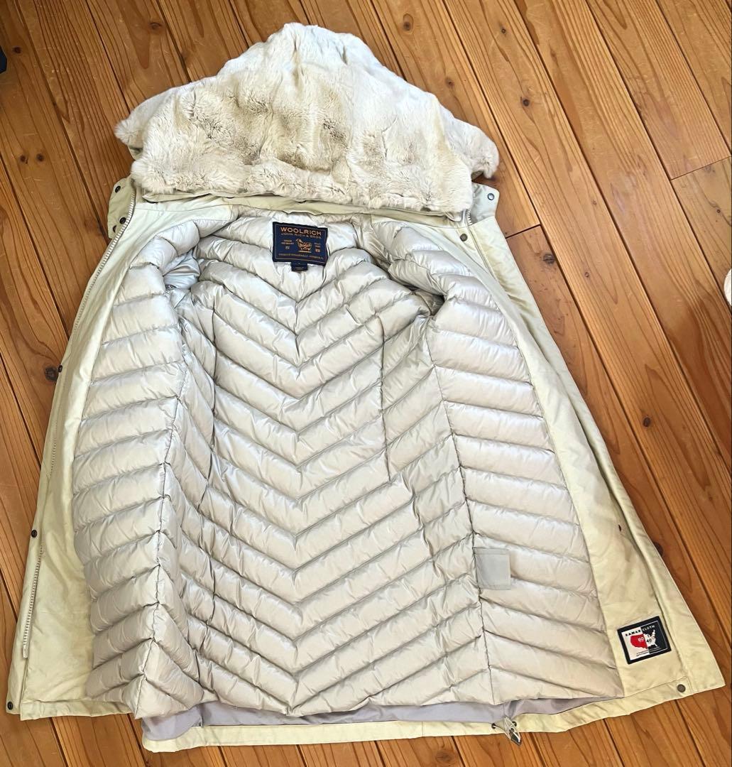WOOLRICH ウールリッチ ホワイト ロング ダウン S
