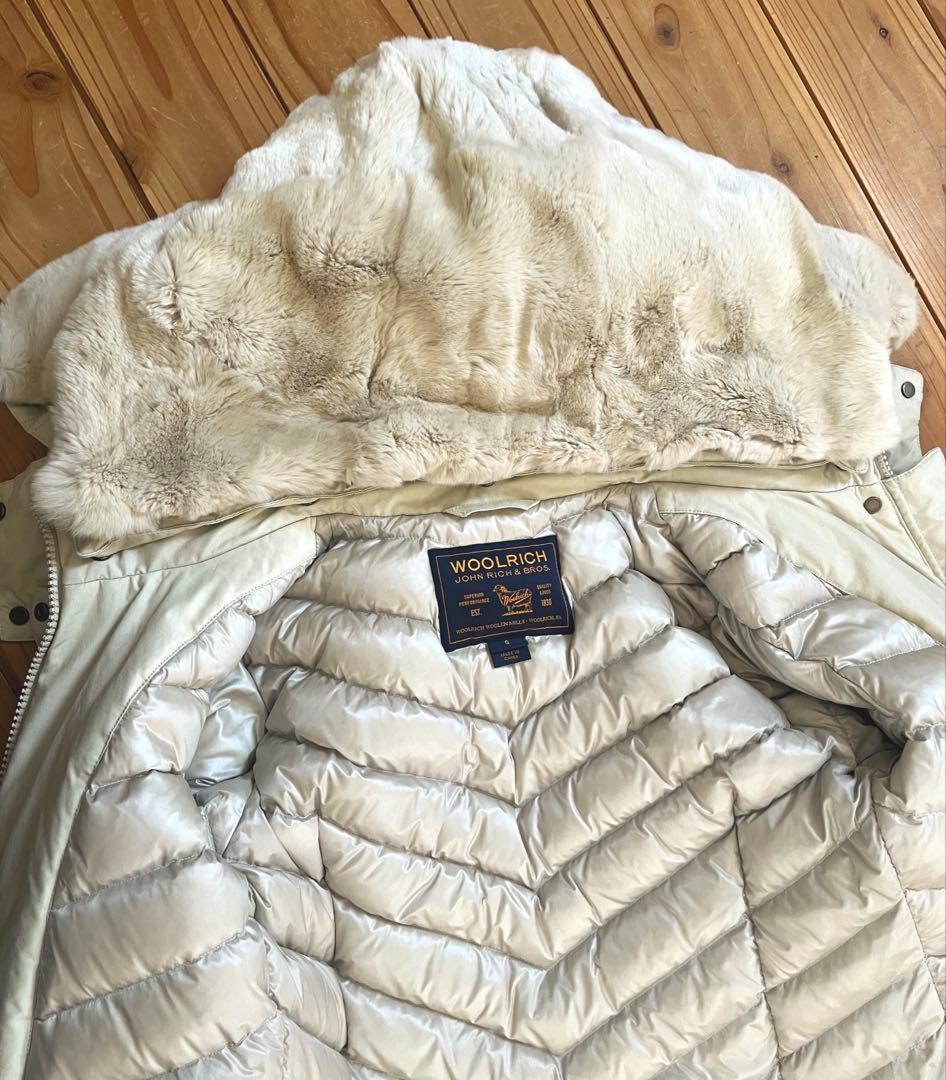WOOLRICH ウールリッチ ホワイト ロング ダウン S