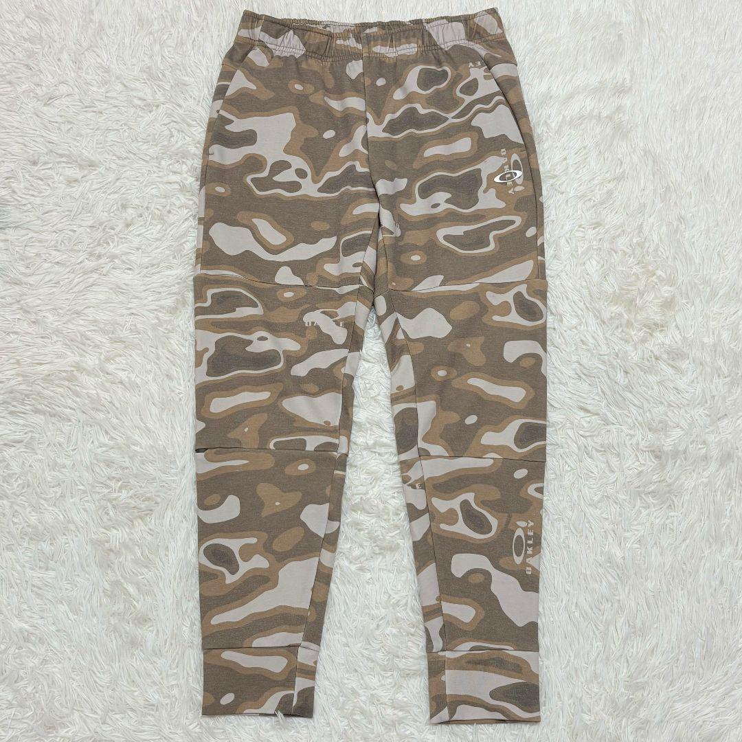 美品✨ オークリー 迷彩柄 スウェットパーカー セットアップ 上下 デカロゴ