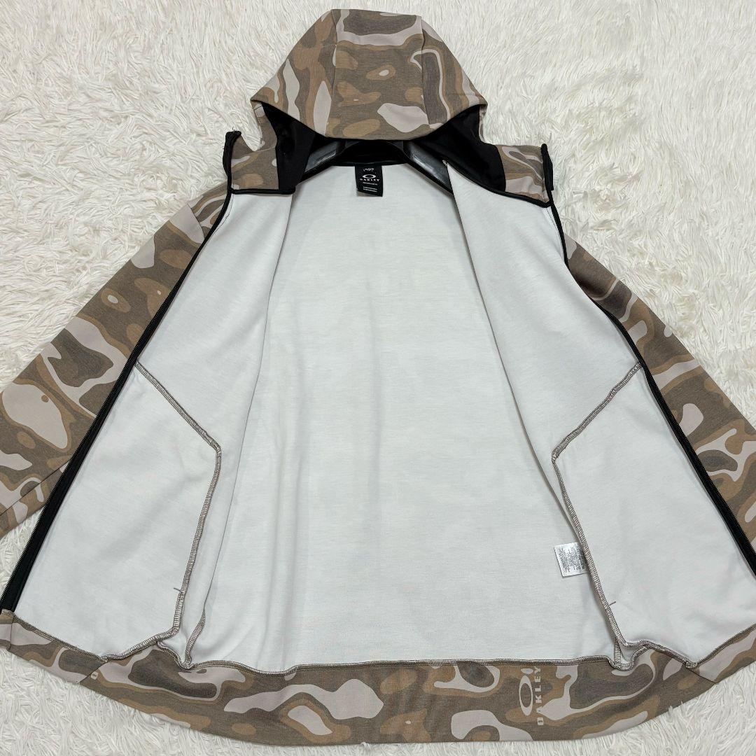 美品✨ オークリー 迷彩柄 スウェットパーカー セットアップ 上下 デカロゴ