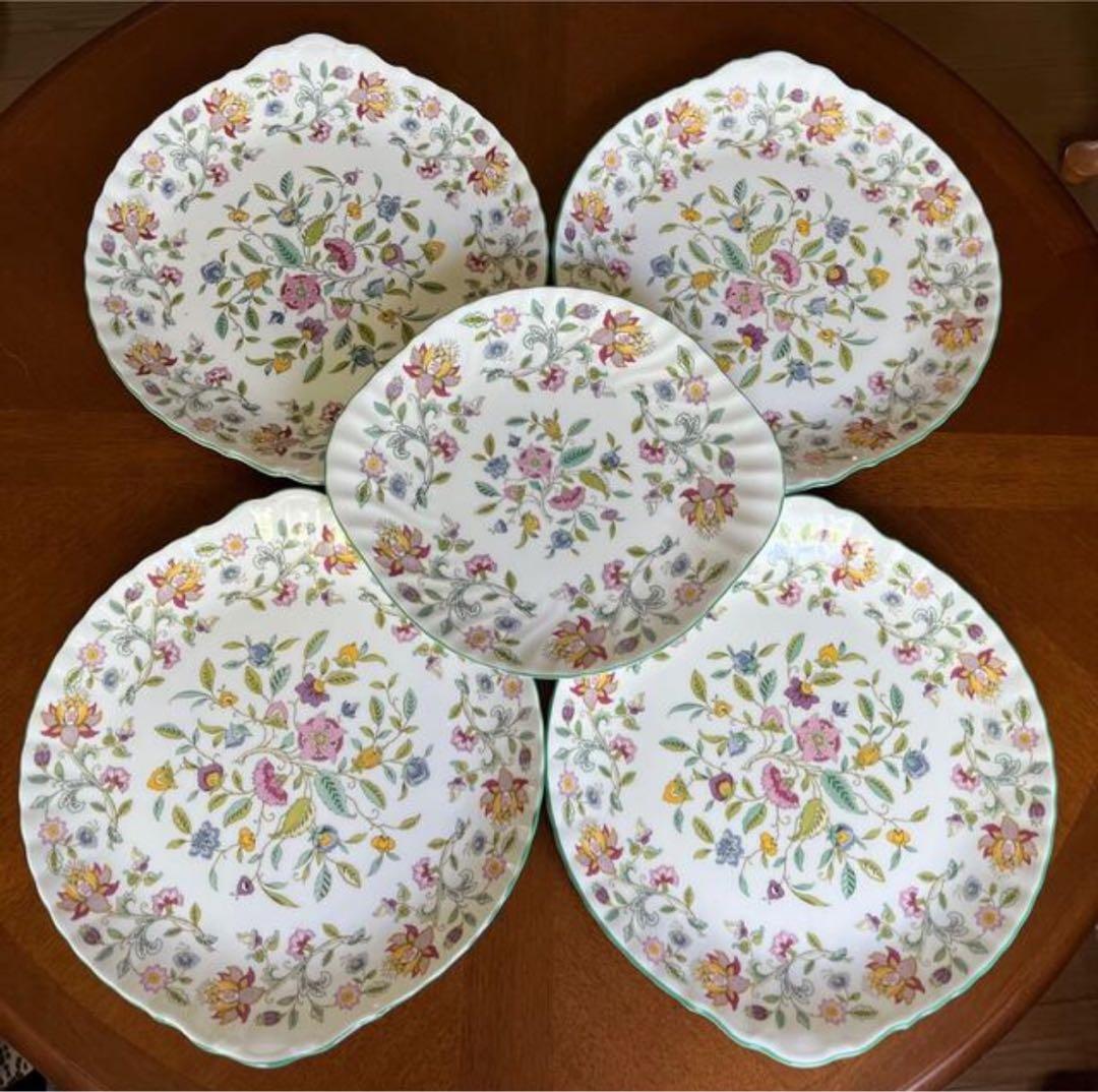 【美品】英国製　ミントン★ハドンホール★B&Bプレート　5枚