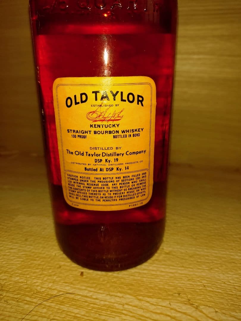 【専用】オールドテイラー100プルーフ(ボンデッド)50.5度