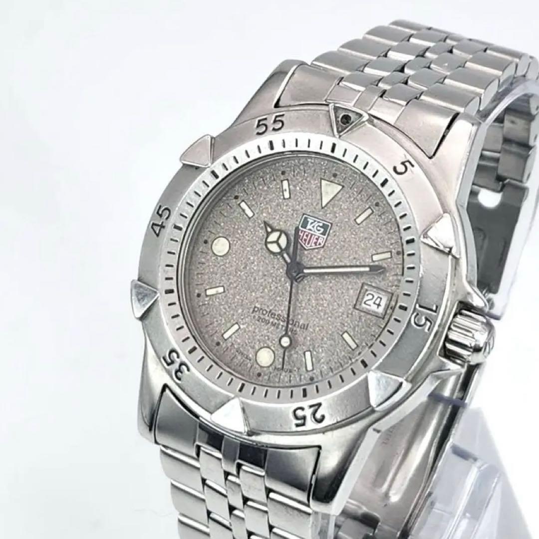 美品✨　タグホイヤー　WD1211 グレー文字盤　プロフェッショナル　シルバー