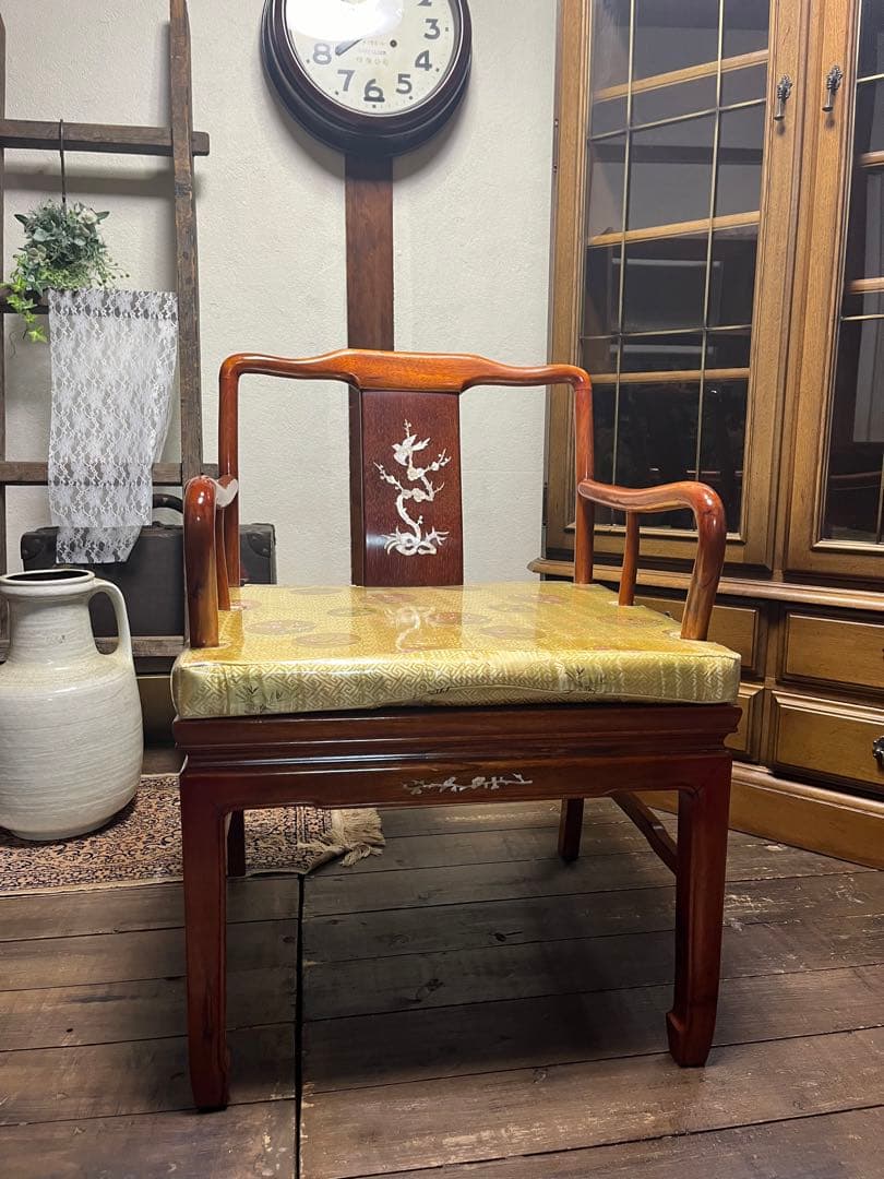 中国唐木家具 高級家具 唐木椅子 螺鈿細工 高級家具