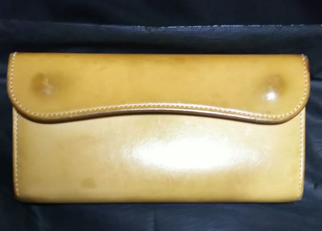 ワイルドスワンズ 長財布 wave サドルナチュラル 状態○