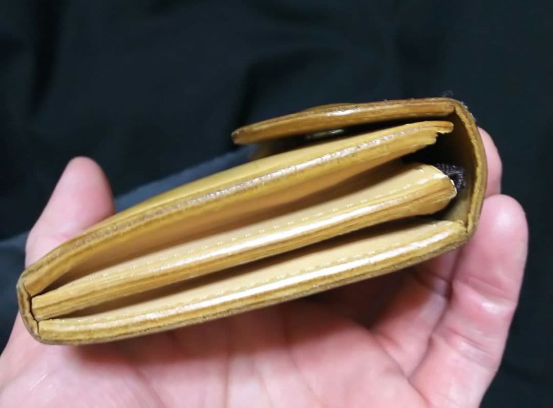 ワイルドスワンズ 長財布 wave サドルナチュラル 状態○