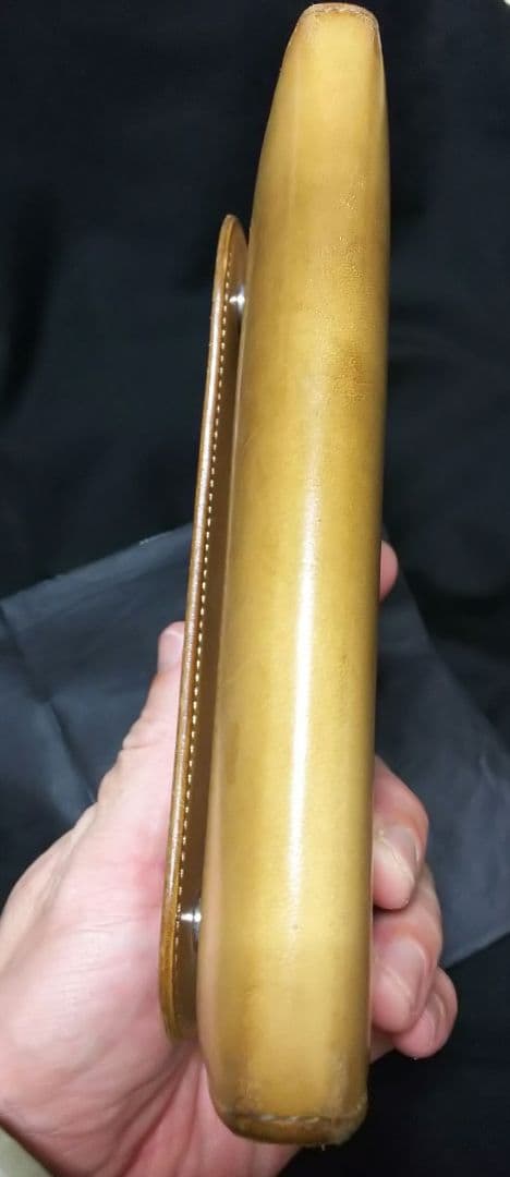 ワイルドスワンズ 長財布 wave サドルナチュラル 状態○