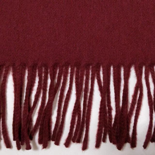 極美品★Johnstons ジョンストンズ★カシミヤ混 ストール 大判 ボルドー