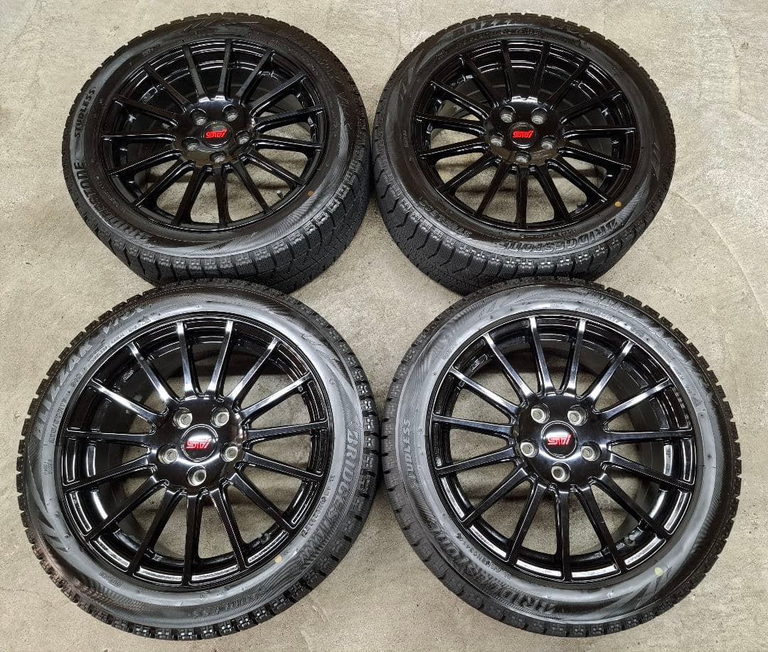 【極上品】スバル レヴォーグ STI 純正 OP ホイールタイヤ スタッドレス