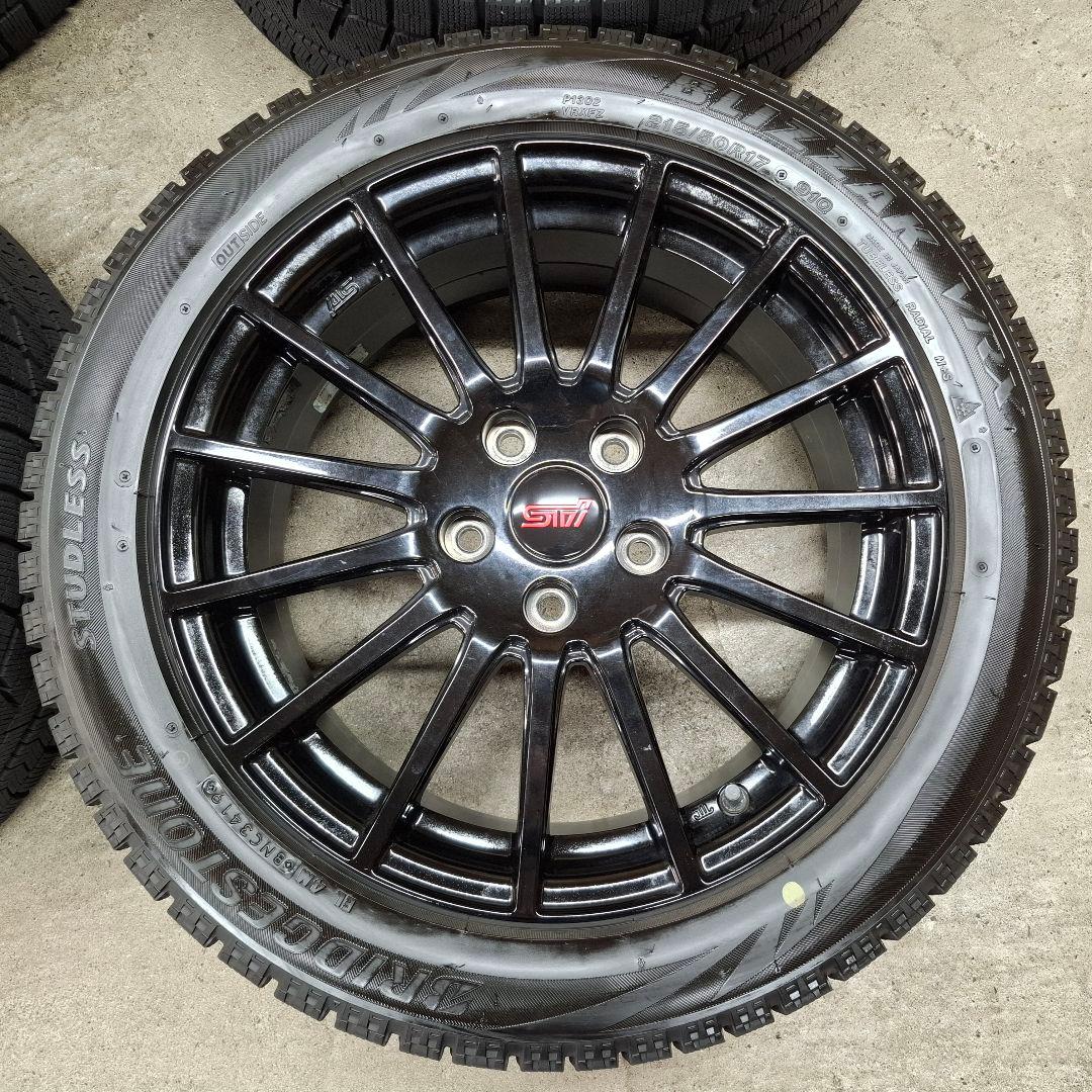 【極上品】スバル レヴォーグ STI 純正 OP ホイールタイヤ スタッドレス