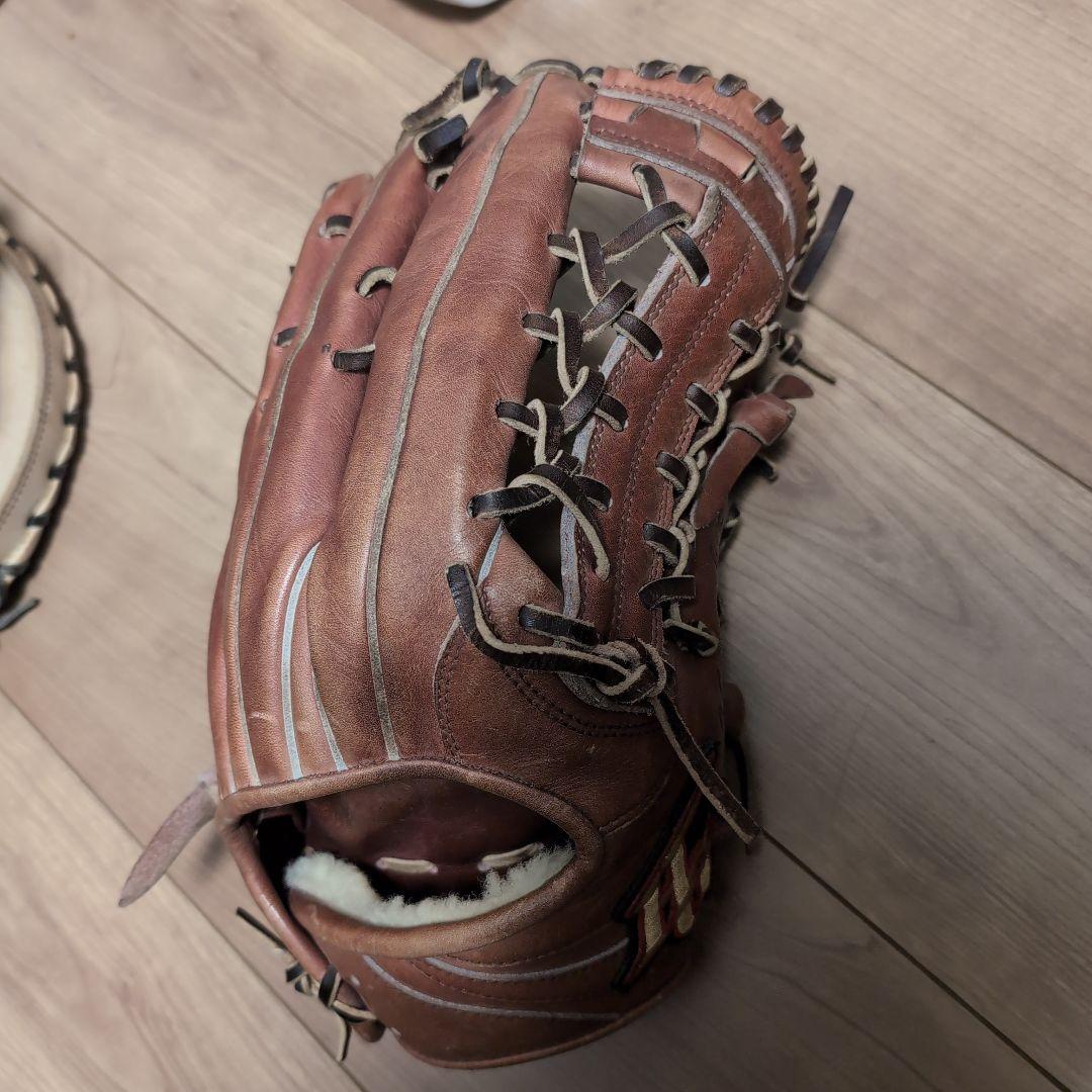 ハイゴールド　硬式野球　外野手Natural-Flex 茶色 硬式グローブ