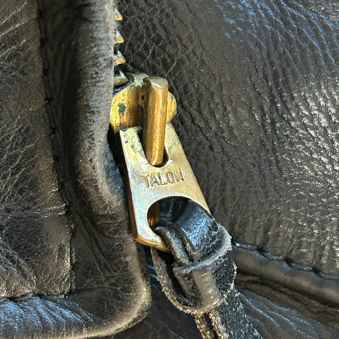 希少80s　エアロレザー　ハイウェイマン　ステアハイド　ライダース　牛革　40