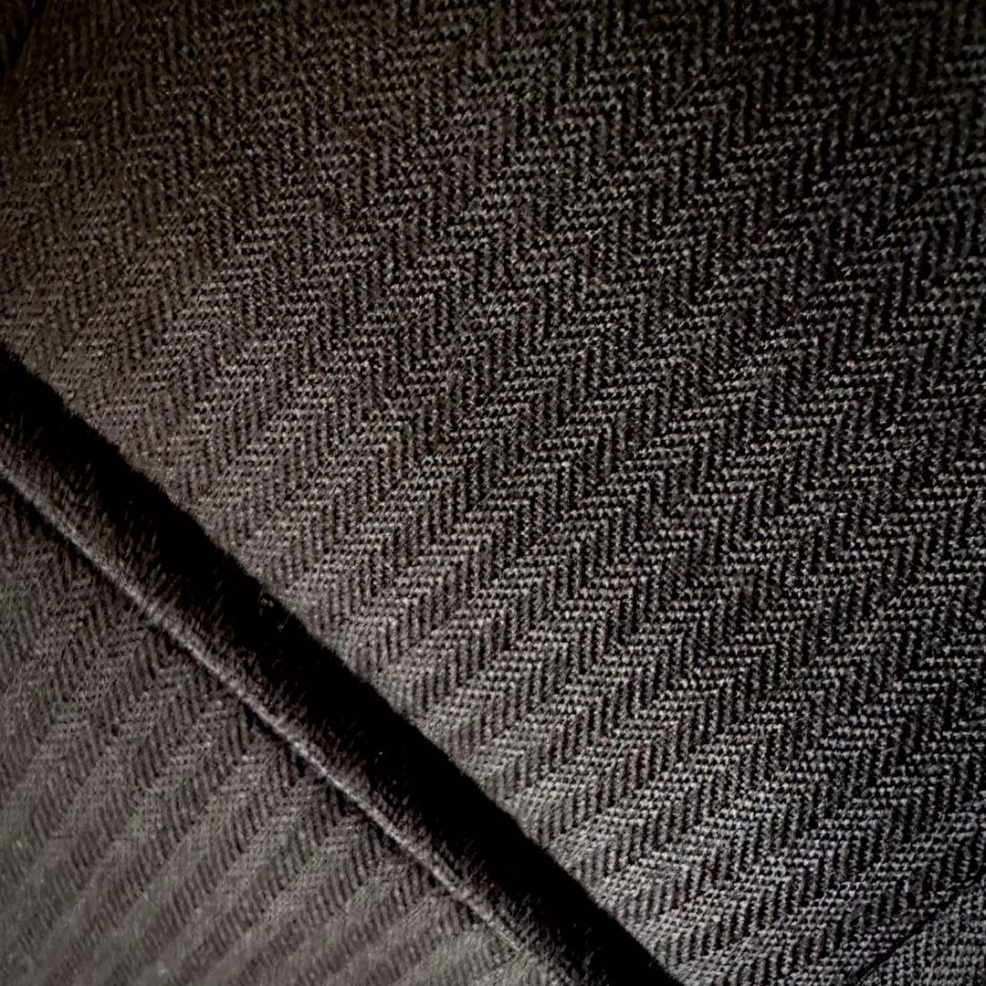 破格❤️美品❤️レディーススーツ❤️HILTON❤️ブラックストライプ❤️7号❤️パンツ