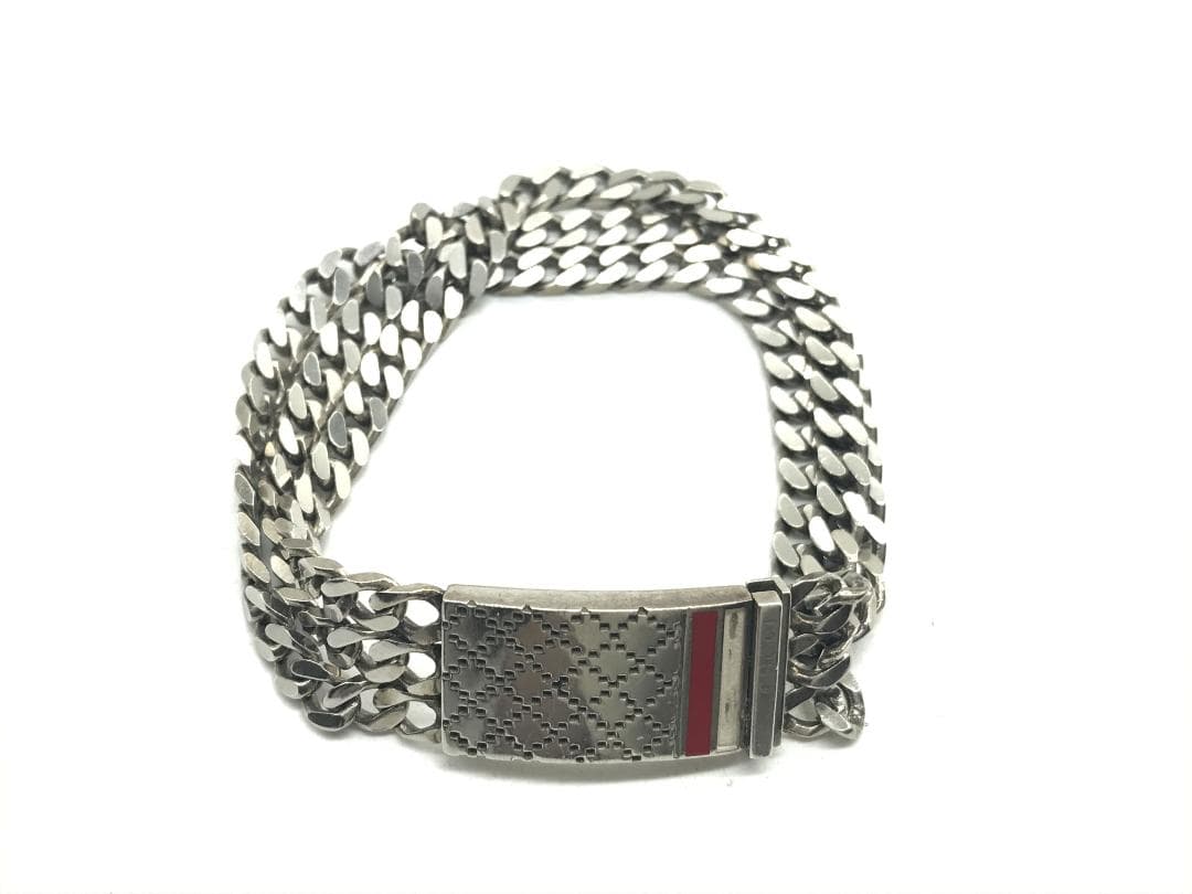 永*朗様 極希少 GUCCI 極太チェーン 3連 ブレスレット シェリーライン