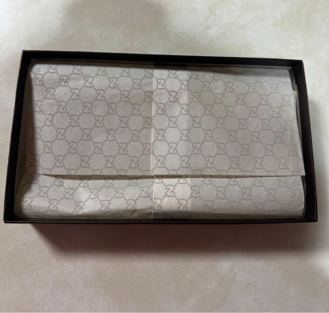 GUCCI グッチ　マイクロシマ　長財布　黒色　カーブレザー　デッドストック