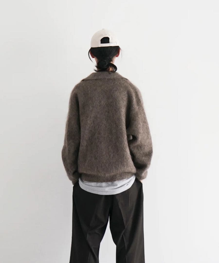 最終値下O×Crepuscule Mohair polo cardigan 2
