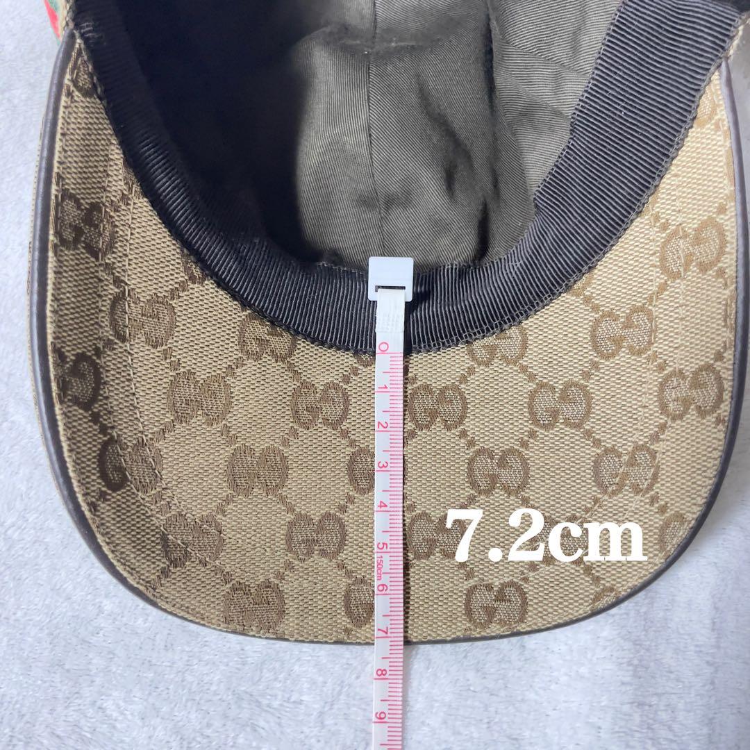 美品✨GUCCI グッチ キャンバス ベースボールキャップ シェリー GG