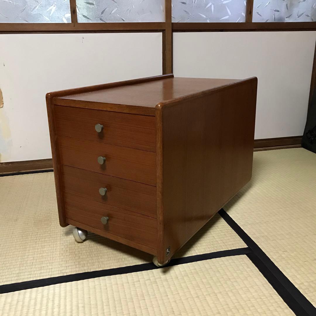 鳥取家具　ヴィンテージ　4段小引き出し　チェスト